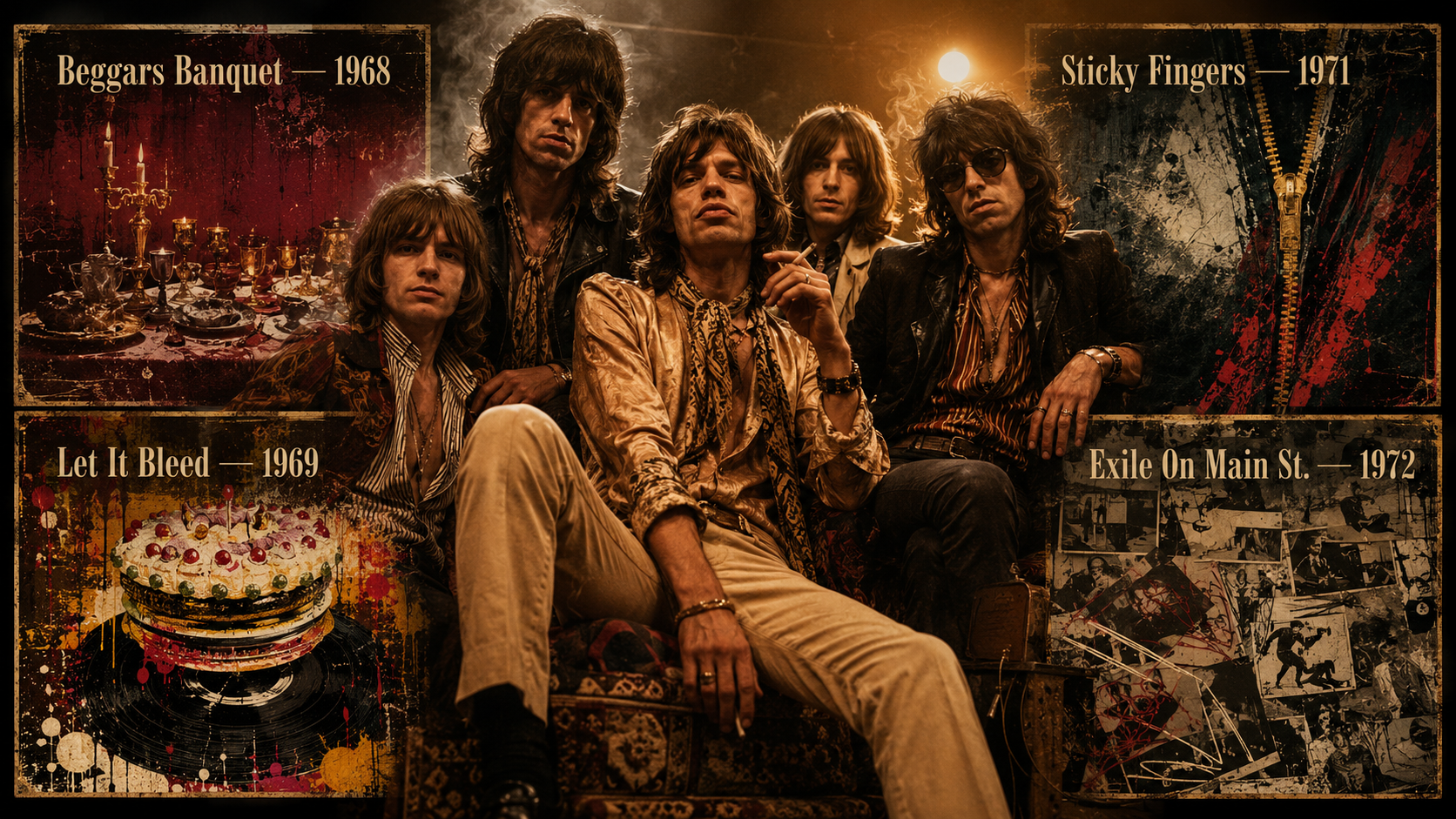 Da The Rolling Stones fant grooven: Bandets 4 beste album på rad